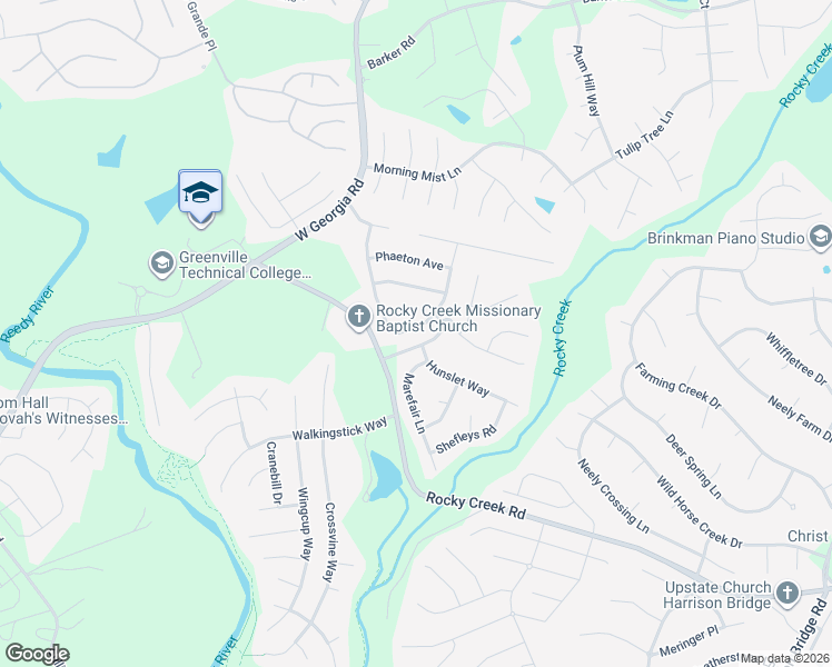map of restaurants, bars, coffee shops, grocery stores, and more near 307 Plamondon Drive in Simpsonville