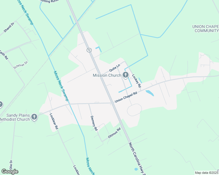 map of restaurants, bars, coffee shops, grocery stores, and more near 8540 North Carolina Highway 72 in Pembroke