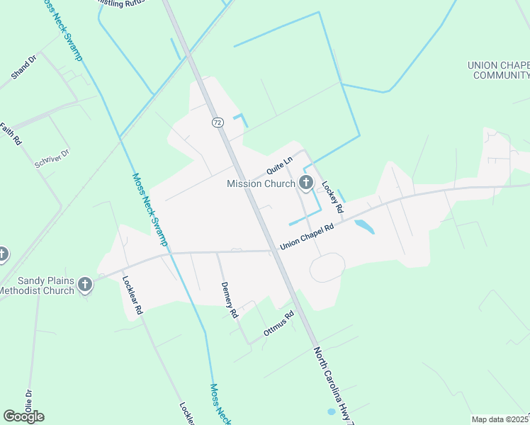 map of restaurants, bars, coffee shops, grocery stores, and more near 8540 North Carolina Highway 72 in Pembroke