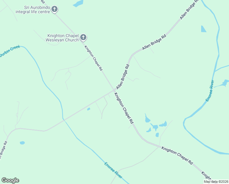 map of restaurants, bars, coffee shops, grocery stores, and more near 1601 Knighton Chapel Road in Woodruff