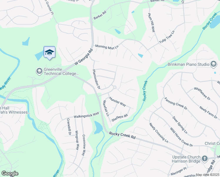 map of restaurants, bars, coffee shops, grocery stores, and more near 4 Monpetit Place in Simpsonville