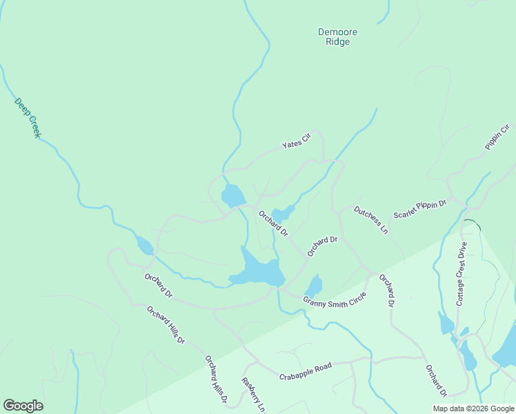 map of restaurants, bars, coffee shops, grocery stores, and more near 388 Golden Delicious Road in Clarkesville