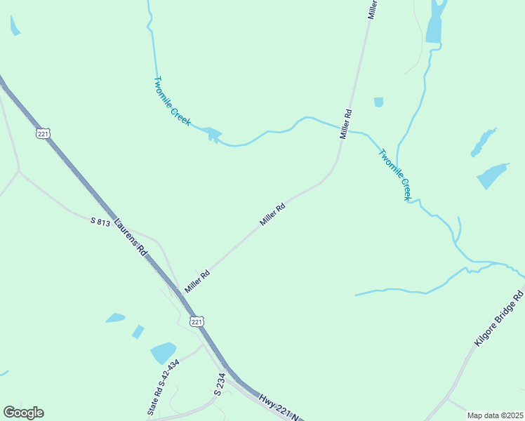 map of restaurants, bars, coffee shops, grocery stores, and more near 790 Miller Road in Woodruff