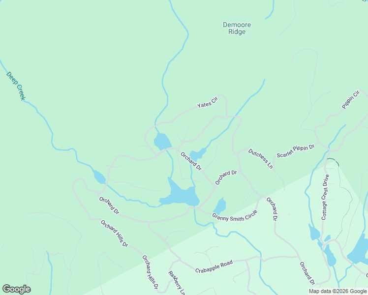 map of restaurants, bars, coffee shops, grocery stores, and more near 388 Golden Delicious Road in Clarkesville