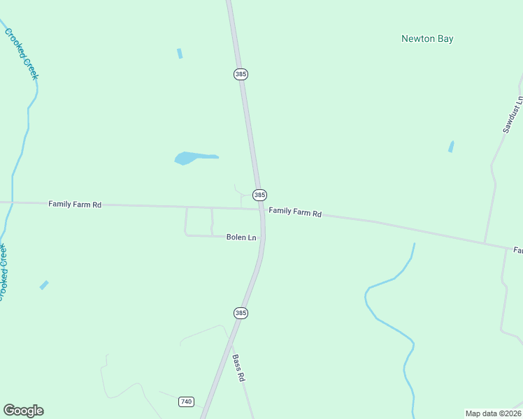 map of restaurants, bars, coffee shops, grocery stores, and more near 2107 Family Farm Road in McColl