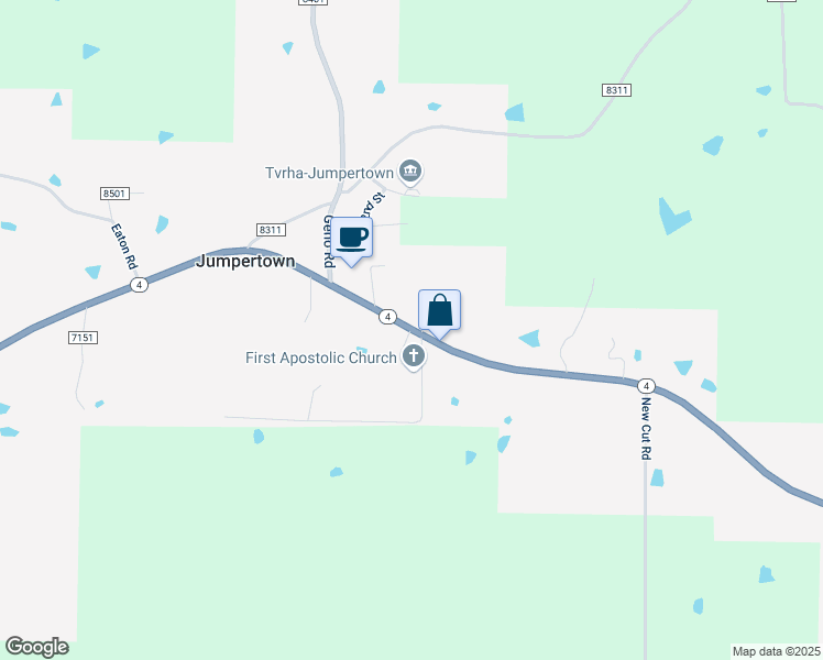 map of restaurants, bars, coffee shops, grocery stores, and more near 647-651 Highway 4 in Booneville