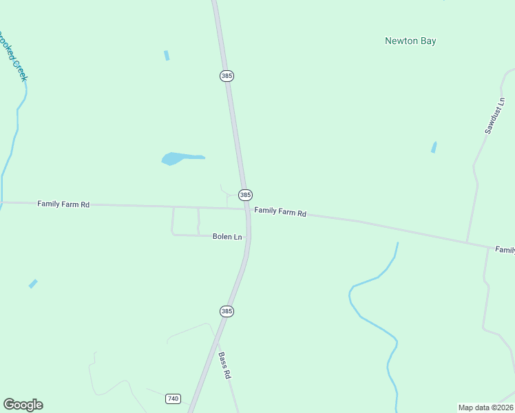 map of restaurants, bars, coffee shops, grocery stores, and more near 2107 Family Farm Road in McColl