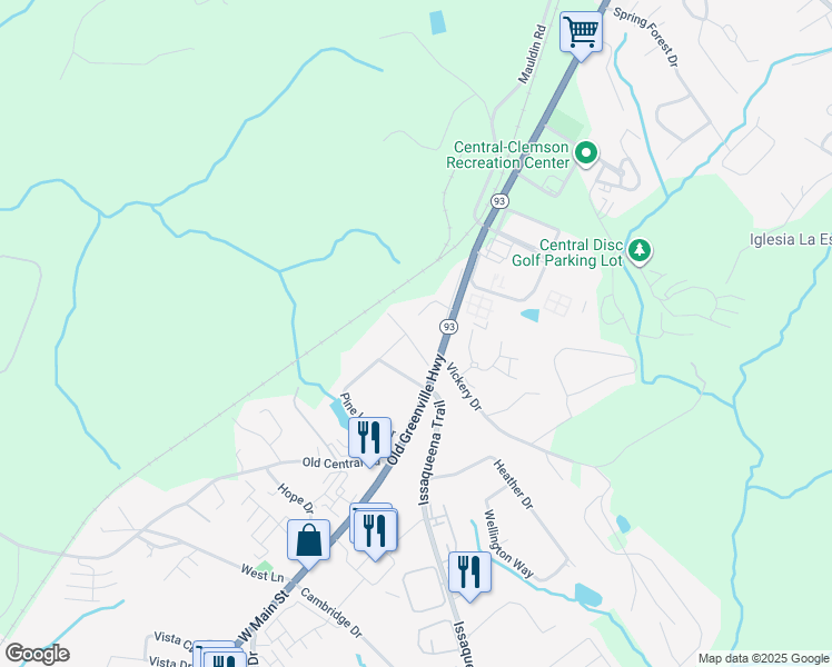 map of restaurants, bars, coffee shops, grocery stores, and more near 128 Morris Street in Central