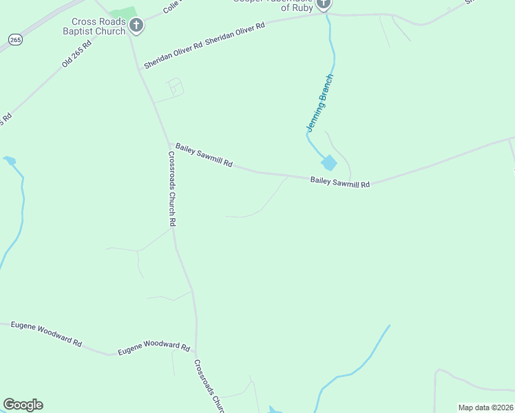 map of restaurants, bars, coffee shops, grocery stores, and more near 1565 Bailey Sawmill Road in Ruby