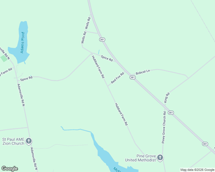 map of restaurants, bars, coffee shops, grocery stores, and more near 1281 Hubbard Farm Road in McColl
