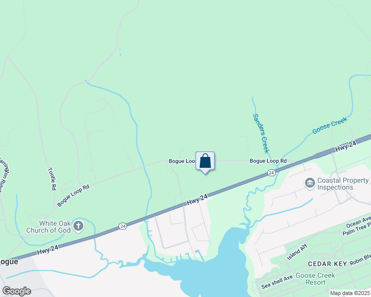 map of restaurants, bars, coffee shops, grocery stores, and more near 330 Bogue Loop Road in Newport