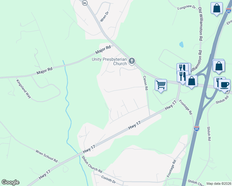 map of restaurants, bars, coffee shops, grocery stores, and more near 139 Botany Slopes Road in Piedmont