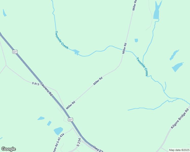 map of restaurants, bars, coffee shops, grocery stores, and more near 790 Miller Road in Woodruff