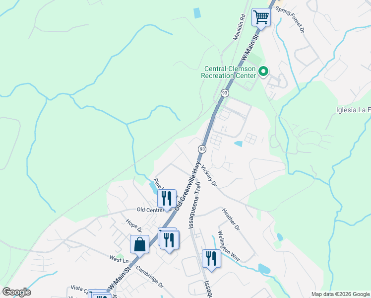 map of restaurants, bars, coffee shops, grocery stores, and more near 128 Morris Street in Central