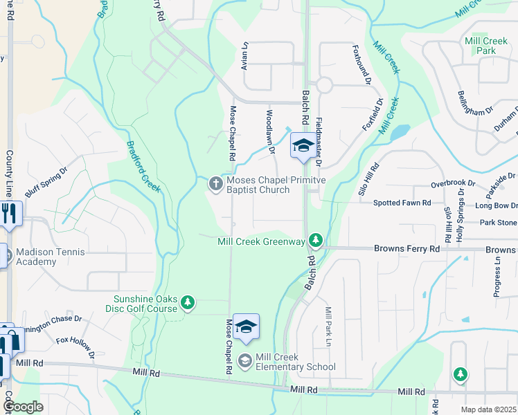 map of restaurants, bars, coffee shops, grocery stores, and more near 112 Neldabrook Way in Madison