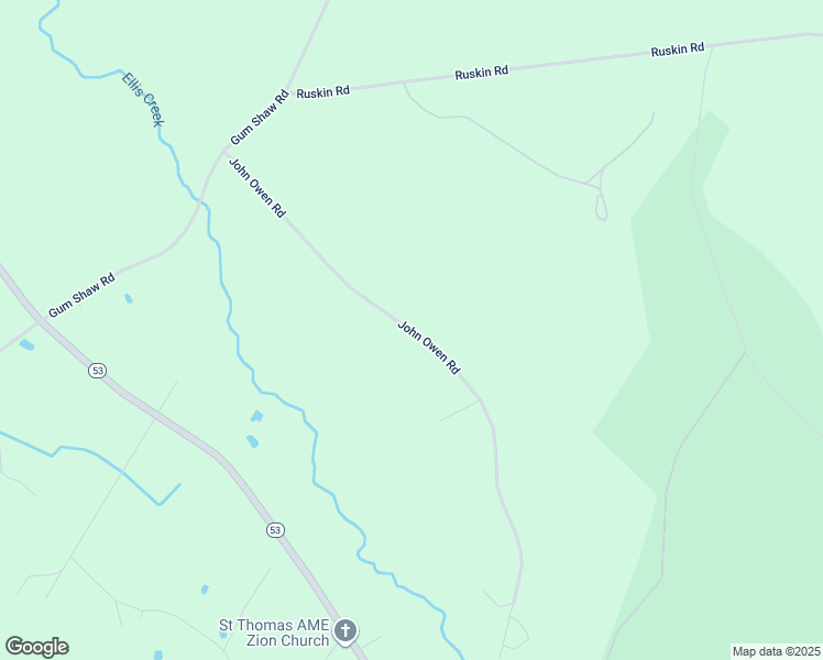 map of restaurants, bars, coffee shops, grocery stores, and more near John Owen Road in Bladen County
