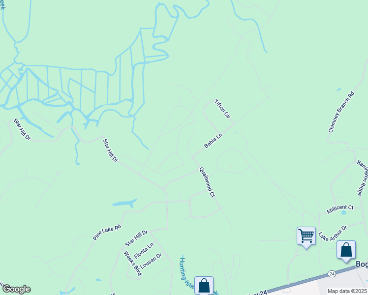 map of restaurants, bars, coffee shops, grocery stores, and more near 515 Quailwood Court in Cape Carteret