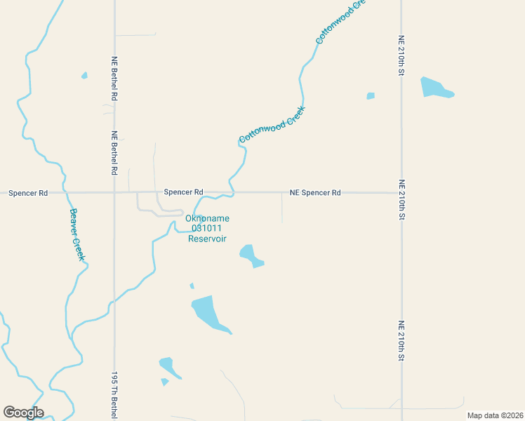 map of restaurants, bars, coffee shops, grocery stores, and more near 11527 Northeast Spencer Road in Lawton