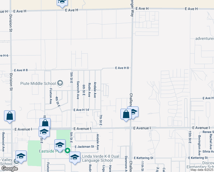 map of restaurants, bars, coffee shops, grocery stores, and more near in Hi Vista