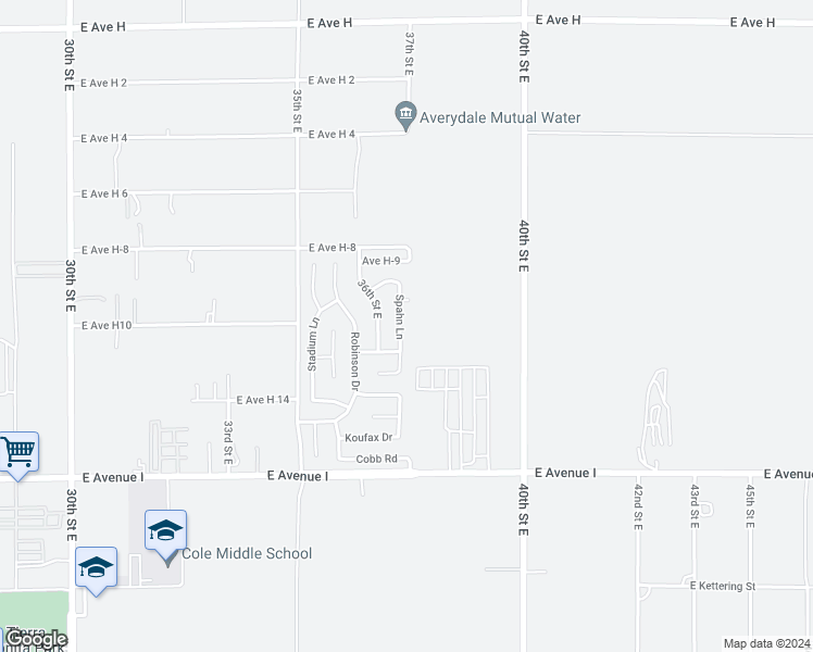 map of restaurants, bars, coffee shops, grocery stores, and more near 45444 Spahn Lane in Lancaster