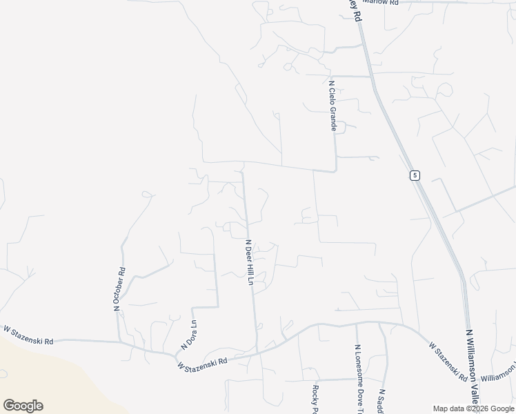 map of restaurants, bars, coffee shops, grocery stores, and more near 11445-11665 North Deer Hill Lane in Prescott