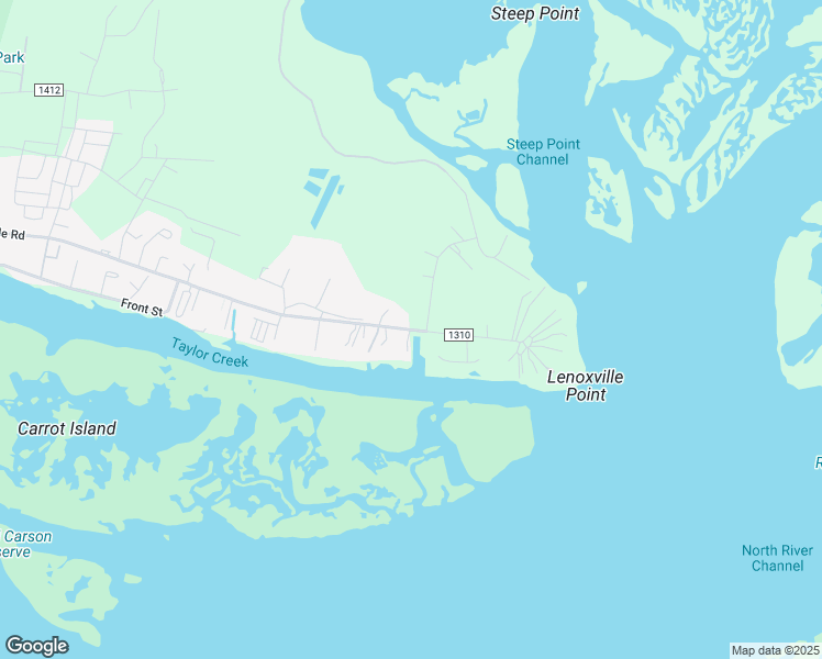 map of restaurants, bars, coffee shops, grocery stores, and more near 2572 Lennoxville Rd in Beaufort