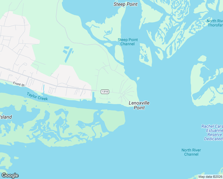 map of restaurants, bars, coffee shops, grocery stores, and more near 2621-2699 Lennoxville Road in Beaufort