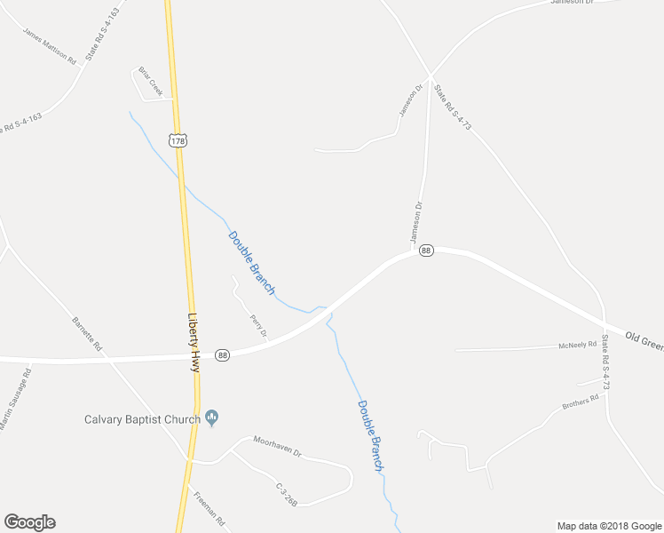 map of restaurants, bars, coffee shops, grocery stores, and more near 109 Jameson Drive in Liberty