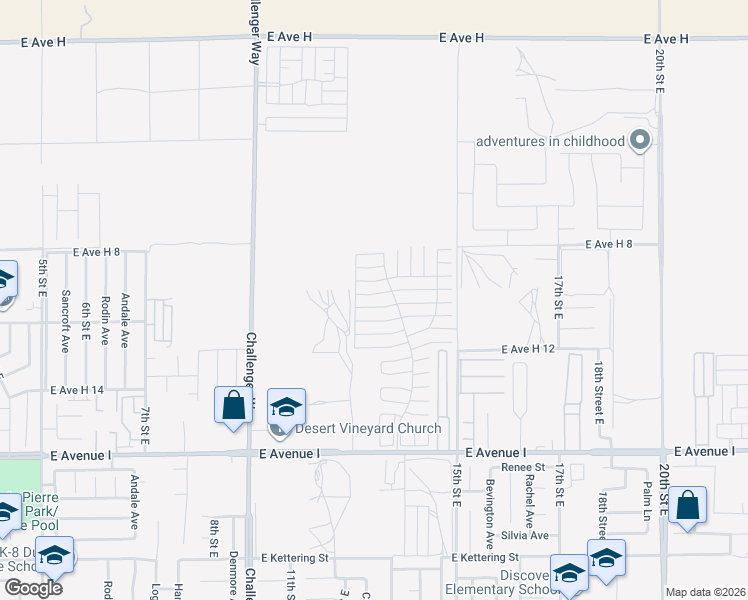 map of restaurants, bars, coffee shops, grocery stores, and more near in Hi Vista