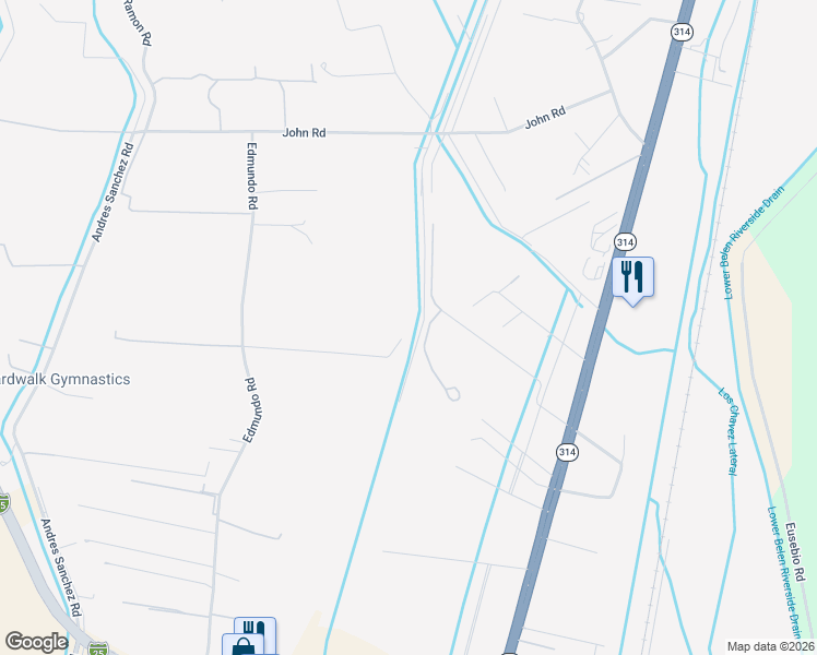map of restaurants, bars, coffee shops, grocery stores, and more near 19 Campbell Farms Road in Belen