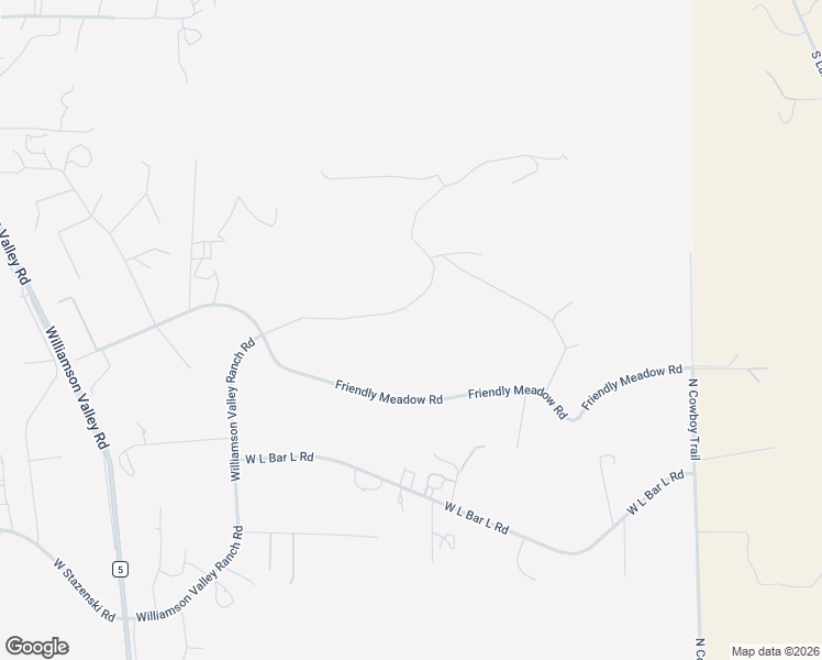 map of restaurants, bars, coffee shops, grocery stores, and more near 11625 Williamson Valley Ranch Road in Prescott