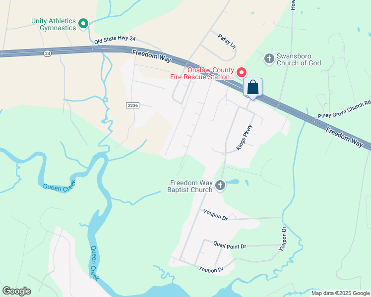 map of restaurants, bars, coffee shops, grocery stores, and more near Turtle Cove Drive in Hubert