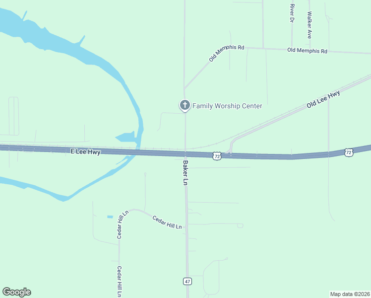 map of restaurants, bars, coffee shops, grocery stores, and more near East Lee Highway in Tuscumbia