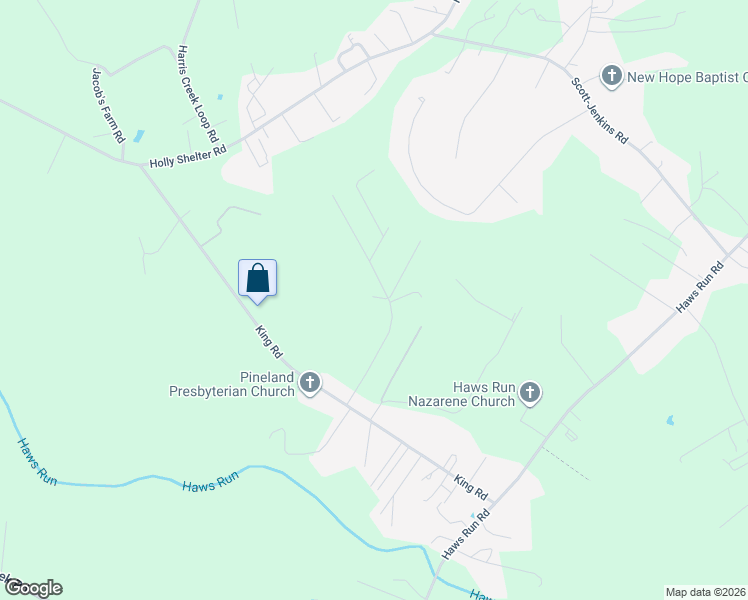 map of restaurants, bars, coffee shops, grocery stores, and more near 153 Porters Ridge Road in Jacksonville