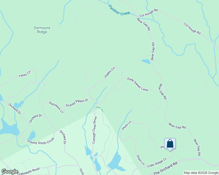 map of restaurants, bars, coffee shops, grocery stores, and more near 185 Pippin Circle in Clarkesville