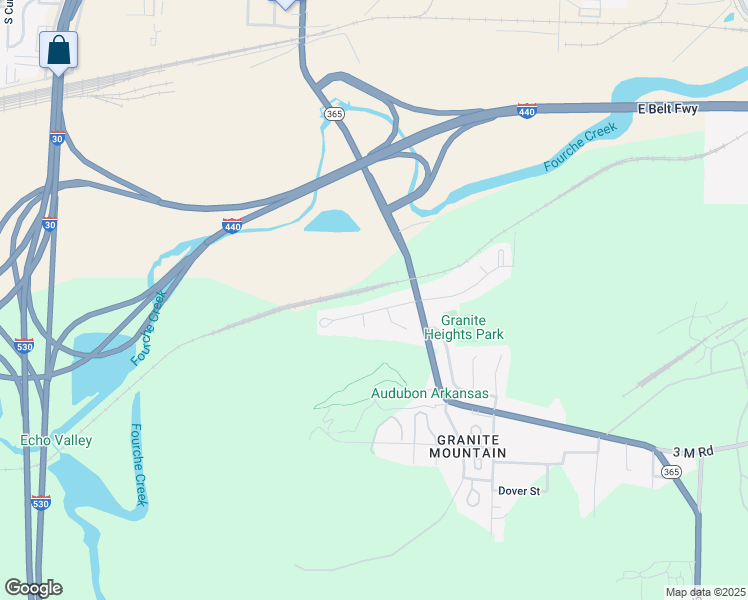 map of restaurants, bars, coffee shops, grocery stores, and more near 1508 East 38th Street in Little Rock
