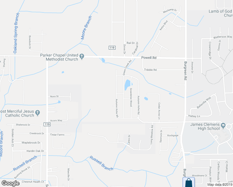 map of restaurants, bars, coffee shops, grocery stores, and more near Autumn Ashe Road in Madison