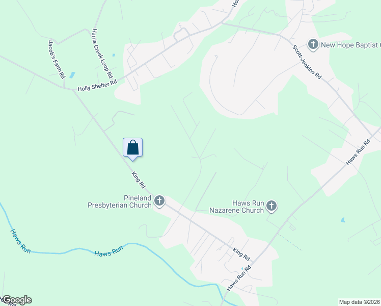 map of restaurants, bars, coffee shops, grocery stores, and more near 153 Porters Ridge Road in Jacksonville