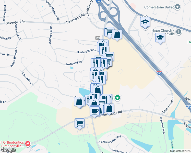 654 Fairview Road, Simpsonville SC Walk Score