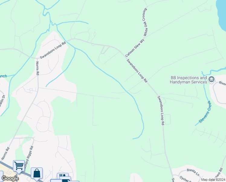 map of restaurants, bars, coffee shops, grocery stores, and more near 280 Golden Leaf Road in Swansboro
