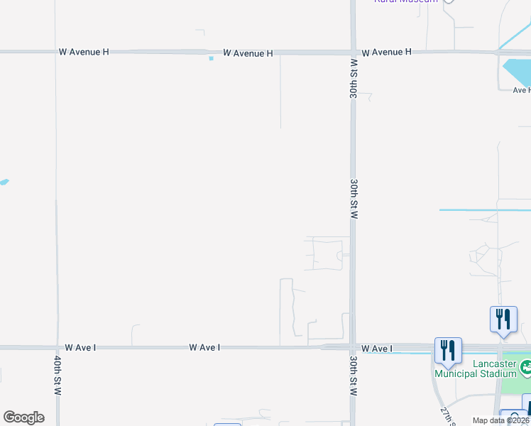 map of restaurants, bars, coffee shops, grocery stores, and more near West Avenue H 8 in Del Sur