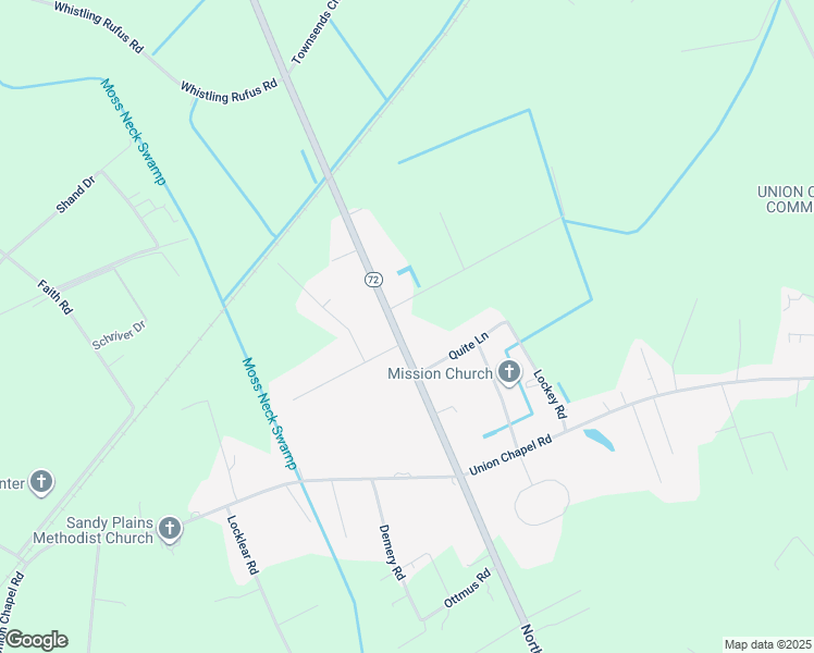map of restaurants, bars, coffee shops, grocery stores, and more near North Carolina Highway 72 in Robeson County