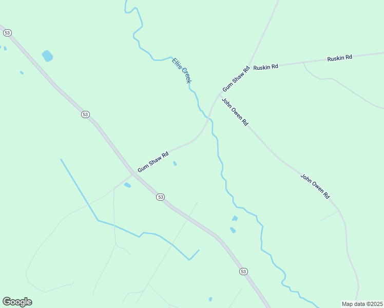map of restaurants, bars, coffee shops, grocery stores, and more near 326 Gum Shaw Road in White Oak