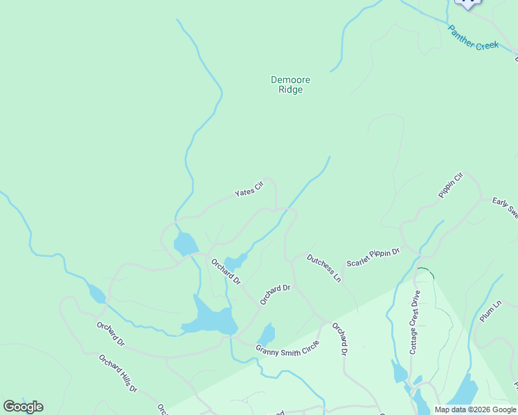 map of restaurants, bars, coffee shops, grocery stores, and more near 447 Yates Circle in Clarkesville