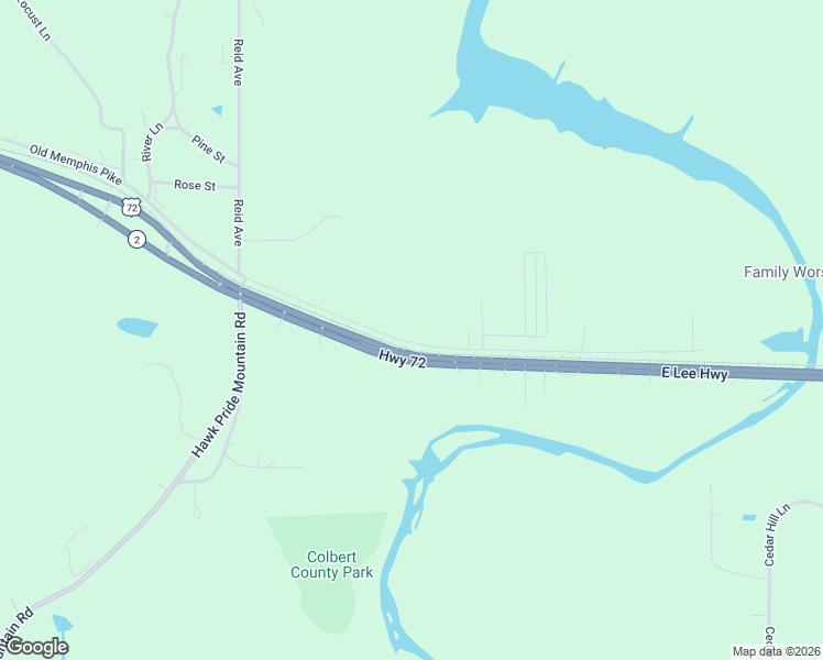 map of restaurants, bars, coffee shops, grocery stores, and more near 4923-4931 Old Memphis Pike in Tuscumbia