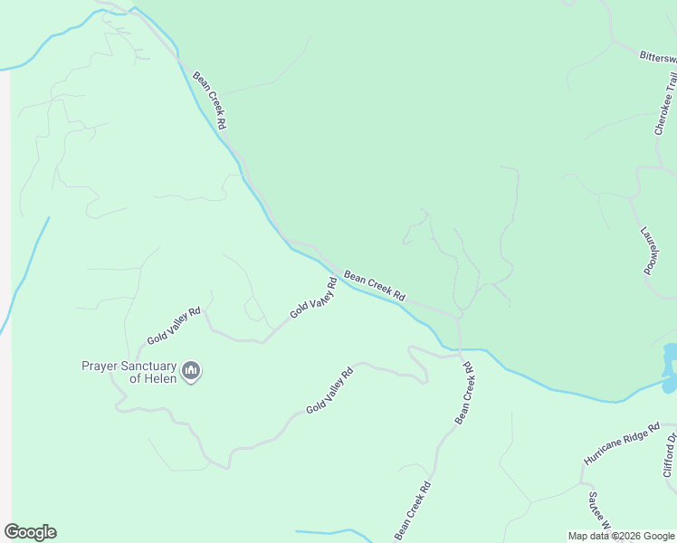 map of restaurants, bars, coffee shops, grocery stores, and more near 2218 Bean Creek Road in Sautee Nacoochee
