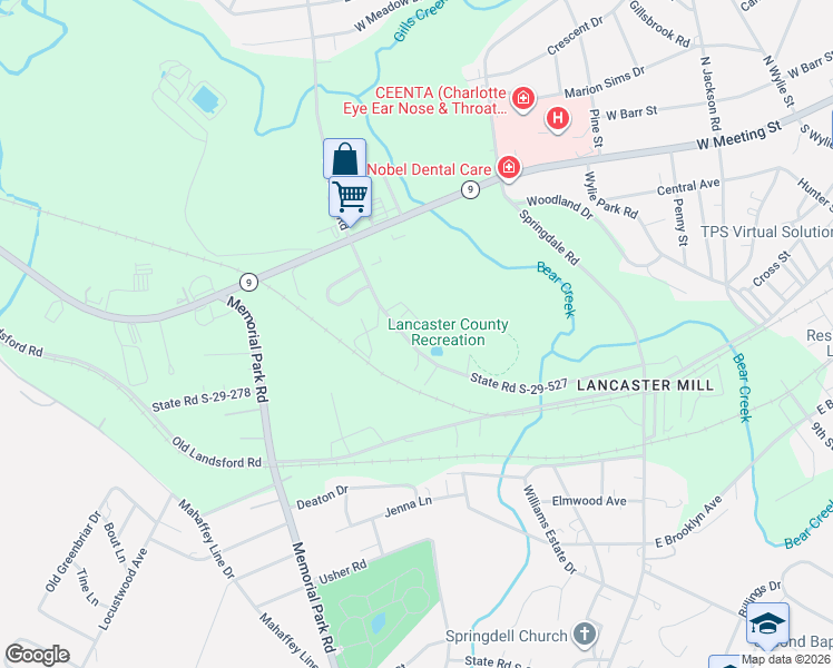 map of restaurants, bars, coffee shops, grocery stores, and more near 218 State Road S-29-527 in Lancaster
