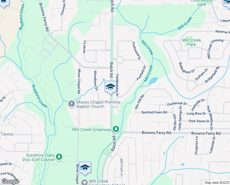 map of restaurants, bars, coffee shops, grocery stores, and more near 124 Fieldmaster Drive in Madison