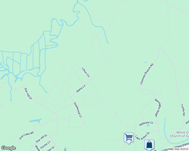 map of restaurants, bars, coffee shops, grocery stores, and more near 325 Bahia Lane in Cape Carteret