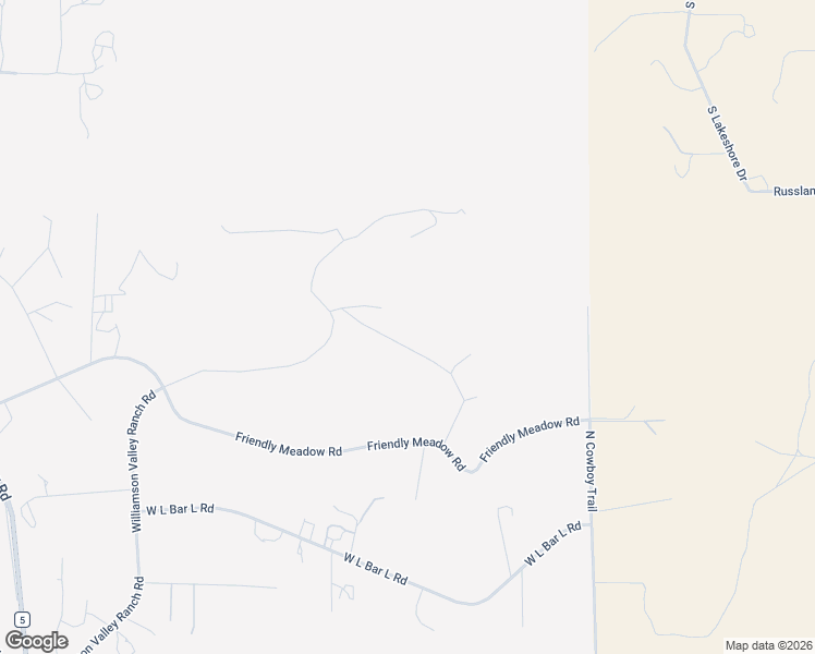 map of restaurants, bars, coffee shops, grocery stores, and more near 16725 Williamson Valley Ranch Road in Prescott